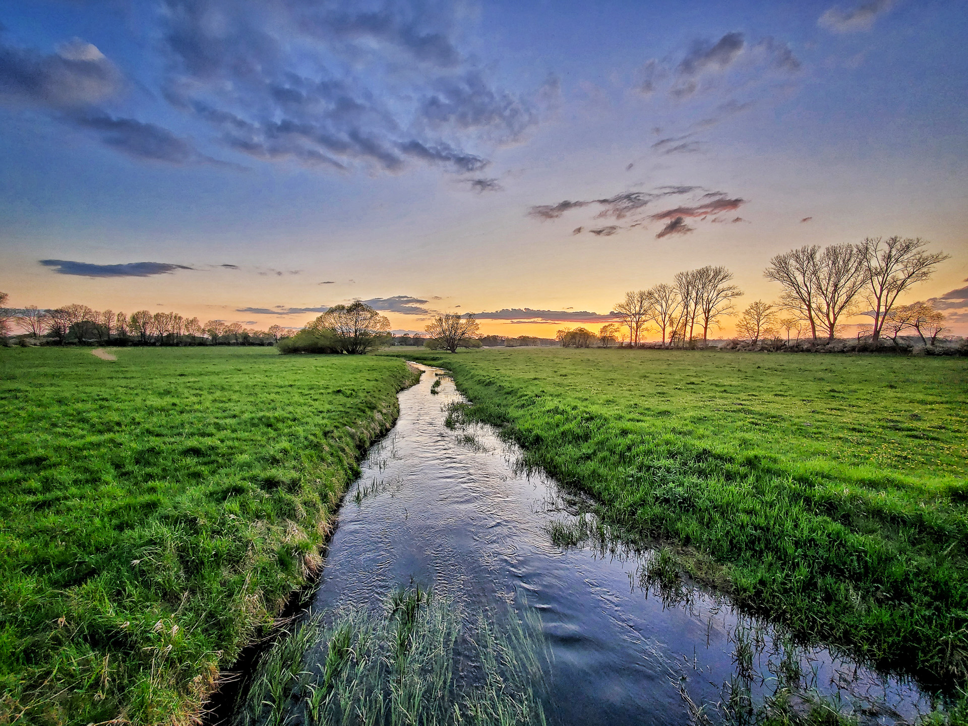 Flusslandschaft der Jahre Stepenitz 10