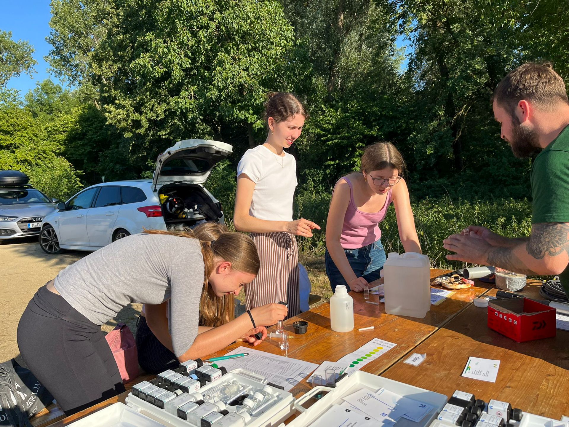 Station 4: Chemische Analyse der Wasserproben, Foto: Sven Buttler, ASV Pfungstadt e.V.